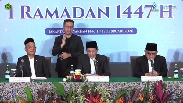 Hasil Sidang Isbat: 1 Ramadan 1447 H Jatuh pada 19 Februari 2026
