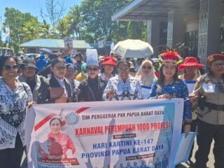 Meriah! Karnaval Perempuan 1000 Profesi Hidupkan Semangat Emansipasi di Papua Barat Daya