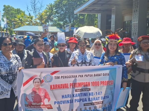 Meriah! Karnaval Perempuan 1000 Profesi Hidupkan Semangat Emansipasi di Papua Barat Daya